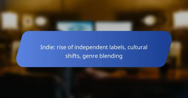 Indie: rise of independent labels, cultural shifts, genre blending